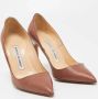 Manolo Blahnik Pre-owned Leather heels Brown Dames - Thumbnail 4