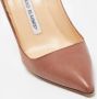 Manolo Blahnik Pre-owned Leather heels Brown Dames - Thumbnail 7