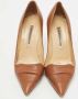 Manolo Blahnik Pre-owned Leather heels Brown Dames - Thumbnail 3