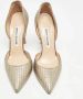 Manolo Blahnik Pre-owned Leather heels Gray Dames - Thumbnail 3