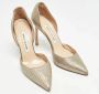 Manolo Blahnik Pre-owned Leather heels Gray Dames - Thumbnail 4