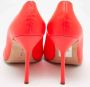 Manolo Blahnik Pre-owned Leather heels Orange Dames - Thumbnail 5