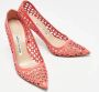 Manolo Blahnik Pre-owned Leather heels Pink Dames - Thumbnail 4