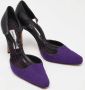Manolo Blahnik Pre-owned Leather heels Purple Dames - Thumbnail 4