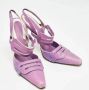 Manolo Blahnik Pre-owned Leather heels Purple Dames - Thumbnail 4