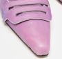 Manolo Blahnik Pre-owned Leather heels Purple Dames - Thumbnail 7