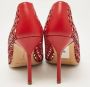 Manolo Blahnik Pre-owned Leather heels Red Dames - Thumbnail 4