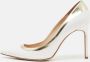 Manolo Blahnik Pre-owned Leather heels White Dames - Thumbnail 2