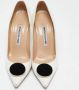 Manolo Blahnik Pre-owned Leather heels White Dames - Thumbnail 3