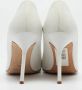 Manolo Blahnik Pre-owned Leather heels White Dames - Thumbnail 5