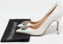 Manolo Blahnik Pre-owned Leather heels White Dames - Thumbnail 9