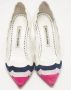 Manolo Blahnik Pre-owned Leather heels White Dames - Thumbnail 3