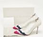 Manolo Blahnik Pre-owned Leather heels White Dames - Thumbnail 9