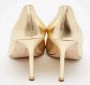 Manolo Blahnik Pre-owned Leather heels Yellow Dames - Thumbnail 3