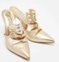 Manolo Blahnik Pre-owned Leather mules Beige Dames - Thumbnail 3