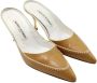 Manolo Blahnik Pre-owned Leather mules Brown Dames - Thumbnail 3