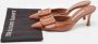 Manolo Blahnik Pre-owned Leather mules Brown Dames - Thumbnail 9