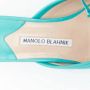 Manolo Blahnik Pre-owned Leather mules Green Dames - Thumbnail 8