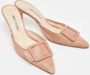 Manolo Blahnik Pre-owned Leather sandals Beige Dames - Thumbnail 4