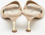 Manolo Blahnik Pre-owned Leather sandals Beige Dames - Thumbnail 5