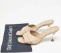 Manolo Blahnik Pre-owned Leather sandals Beige Dames - Thumbnail 9