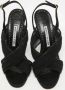 Manolo Blahnik Pre-owned Leather sandals Black Dames - Thumbnail 3
