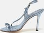 Manolo Blahnik Pre-owned Leather sandals Blue Dames - Thumbnail 2