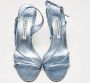 Manolo Blahnik Pre-owned Leather sandals Blue Dames - Thumbnail 3