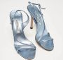 Manolo Blahnik Pre-owned Leather sandals Blue Dames - Thumbnail 4