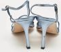 Manolo Blahnik Pre-owned Leather sandals Blue Dames - Thumbnail 5