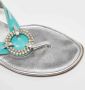 Manolo Blahnik Pre-owned Leather sandals Blue Dames - Thumbnail 6