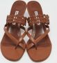 Manolo Blahnik Pre-owned Leather sandals Brown Dames - Thumbnail 2