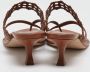 Manolo Blahnik Pre-owned Leather sandals Brown Dames - Thumbnail 4