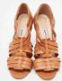 Manolo Blahnik Pre-owned Leather sandals Brown Dames - Thumbnail 3