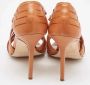 Manolo Blahnik Pre-owned Leather sandals Brown Dames - Thumbnail 5