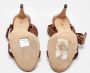 Manolo Blahnik Pre-owned Leather sandals Brown Dames - Thumbnail 4