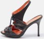 Manolo Blahnik Pre-owned Leather sandals Gray Dames - Thumbnail 2