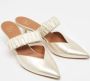 Manolo Blahnik Pre-owned Leather sandals Gray Dames - Thumbnail 4