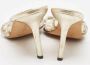 Manolo Blahnik Pre-owned Leather sandals Gray Dames - Thumbnail 3