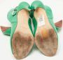 Manolo Blahnik Pre-owned Leather sandals Green Dames - Thumbnail 5