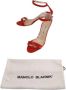 Manolo Blahnik Pre-owned Leather sandals Orange Dames - Thumbnail 8