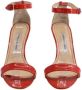 Manolo Blahnik Pre-owned Leather sandals Orange Dames - Thumbnail 2