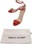 Manolo Blahnik Pre-owned Leather sandals Orange Dames - Thumbnail 8