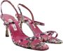 Manolo Blahnik Pre-owned Leather sandals Pink Dames - Thumbnail 2