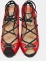 Manolo Blahnik Pre-owned Leather sandals Red Dames - Thumbnail 3