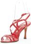 Manolo Blahnik Pre-owned Leather sandals Red Dames - Thumbnail 4