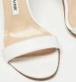 Manolo Blahnik Pre-owned Leather sandals White Dames - Thumbnail 8