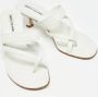 Manolo Blahnik Pre-owned Leather sandals White Dames - Thumbnail 3