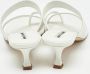 Manolo Blahnik Pre-owned Leather sandals White Dames - Thumbnail 4