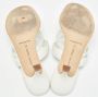 Manolo Blahnik Pre-owned Leather sandals White Dames - Thumbnail 5